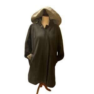 Vintage Herman Kay Black Wool Houndstooth Coat Women’s 2X‎ Plus Size